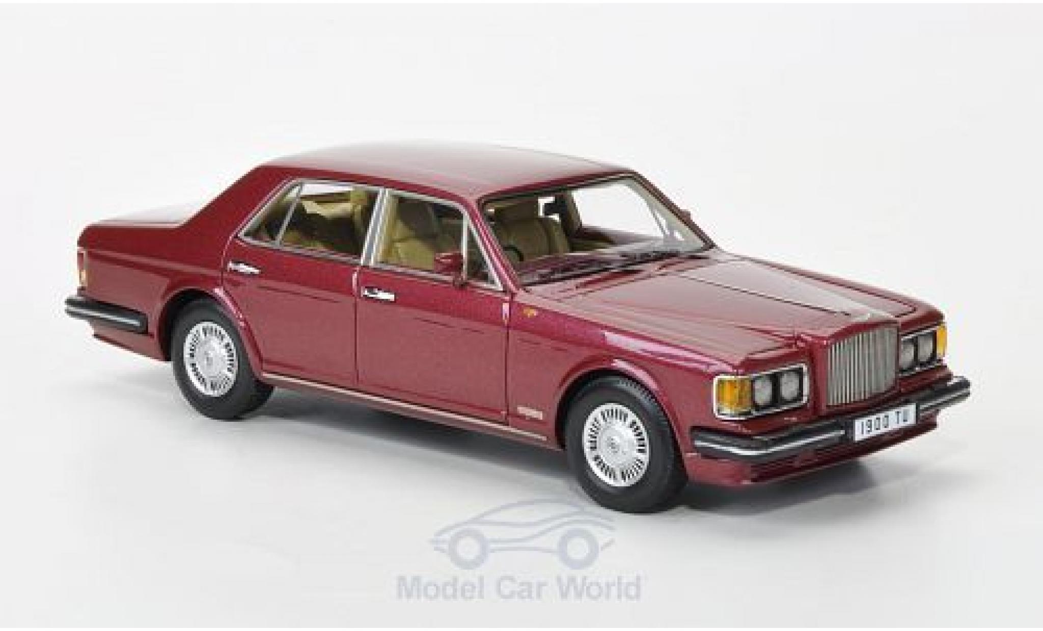 Bentley Turbo R 1/43 Neo metallic rood RHD 1985 modelauto
