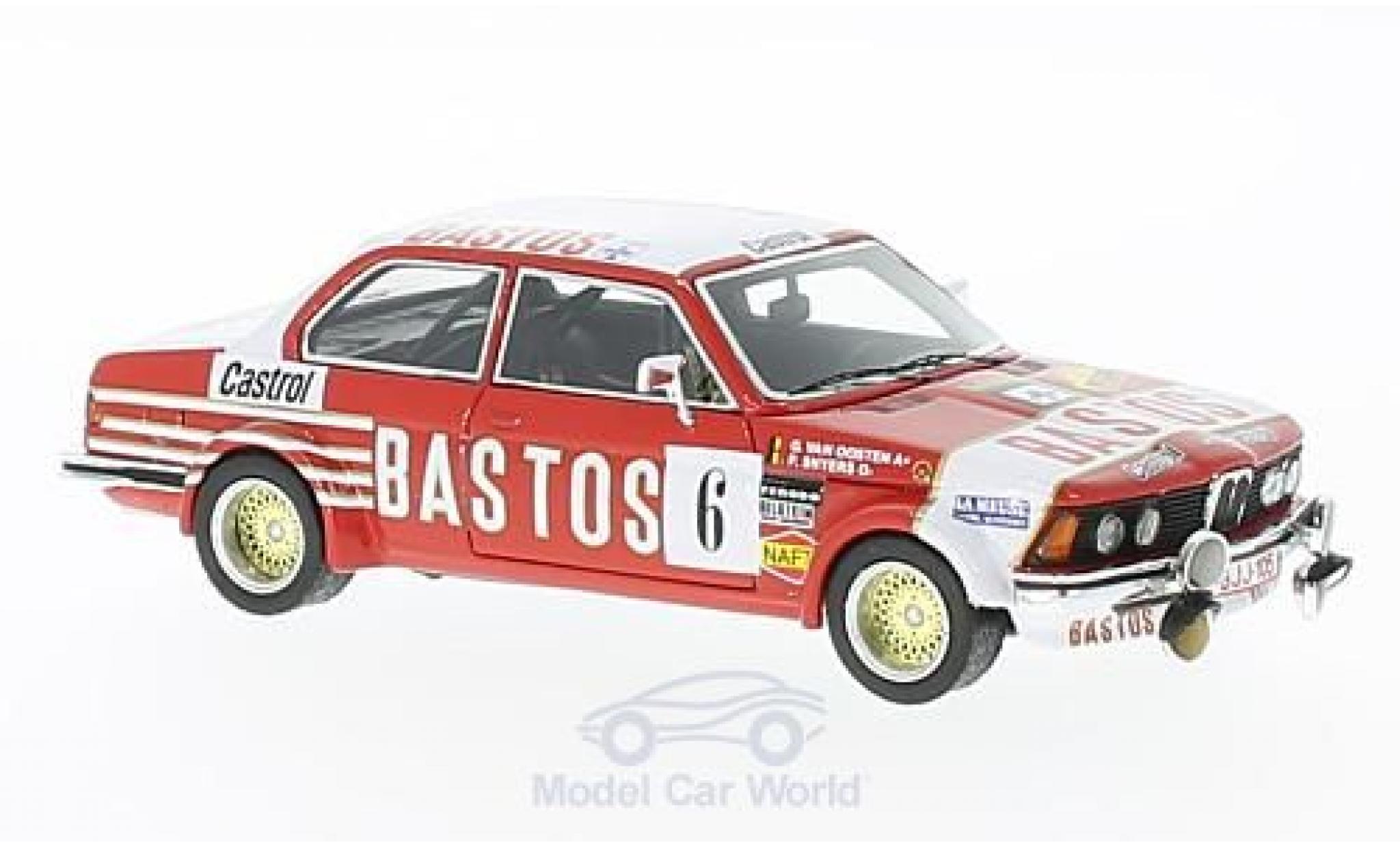 Bmw 323 1/43 Neo i (E21) No.6 Bastos Rallye Condroz 1982 P.Snijers/G.van Oosten modelauto