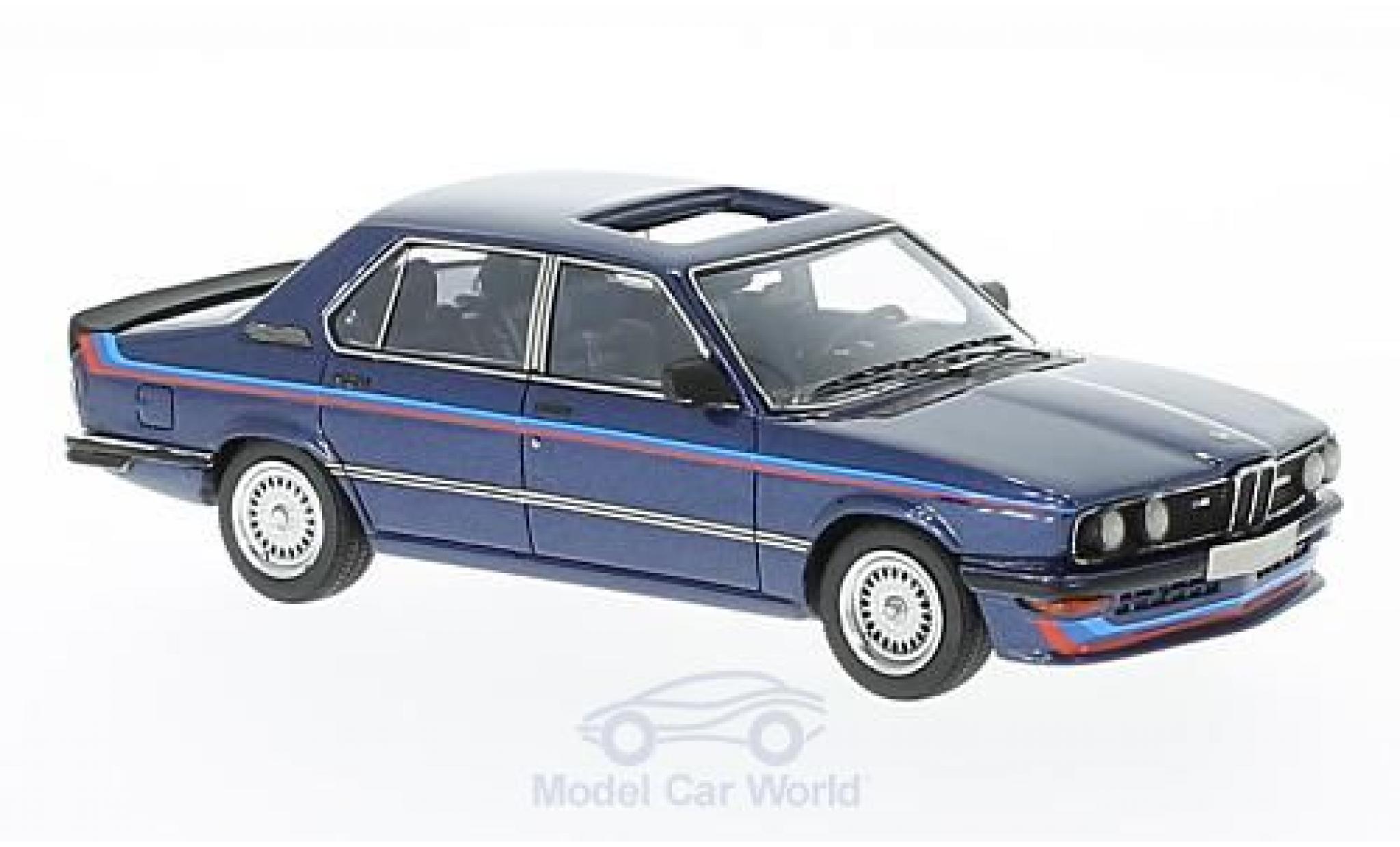 Bmw M5 E12 1/43 Neo 35i (E12) metallic blauw/Dekor 1978 modelauto
