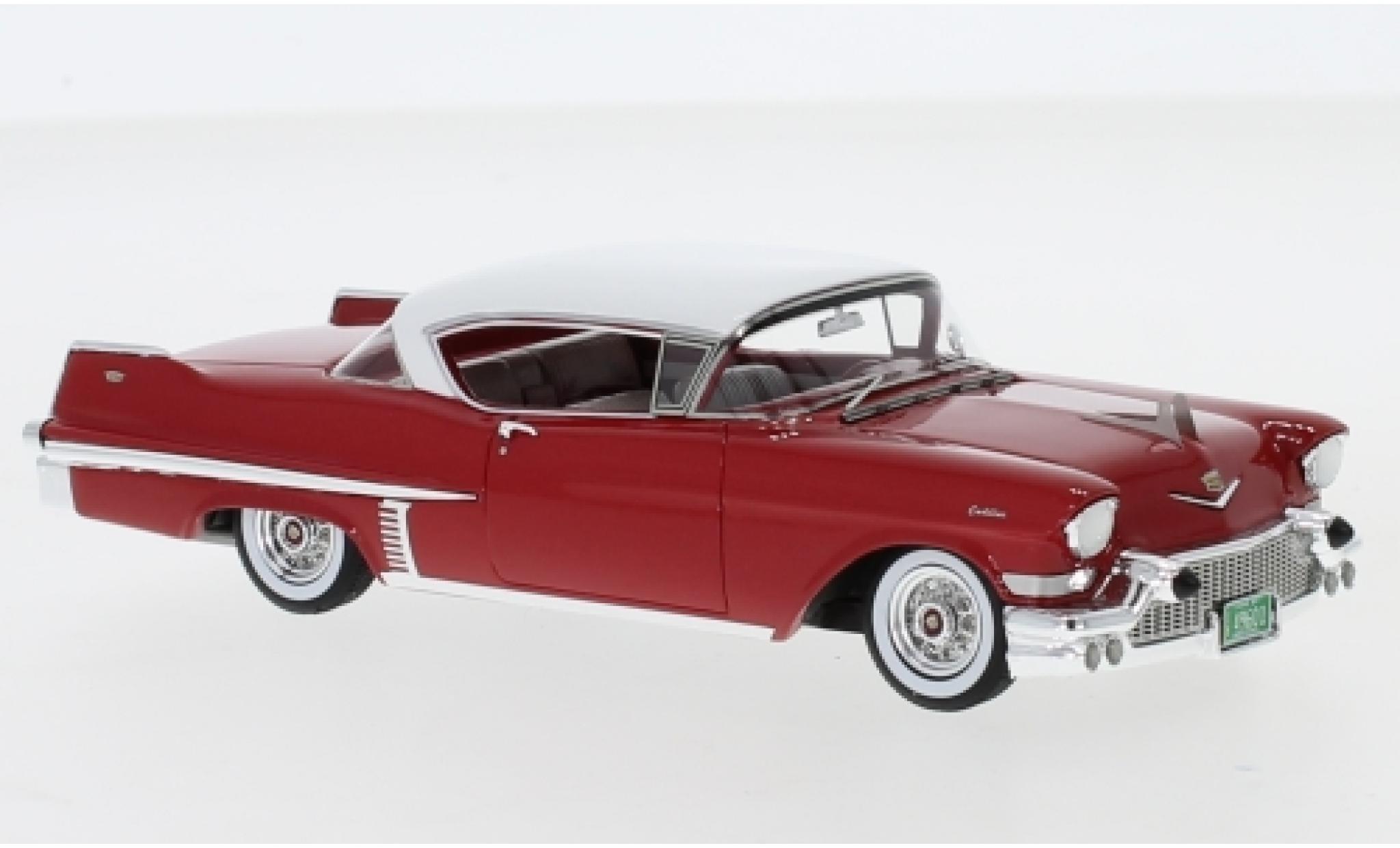 Cadillac Series 62 1/43 Neo Hardtop Coupe rood/wit 1957 modelauto