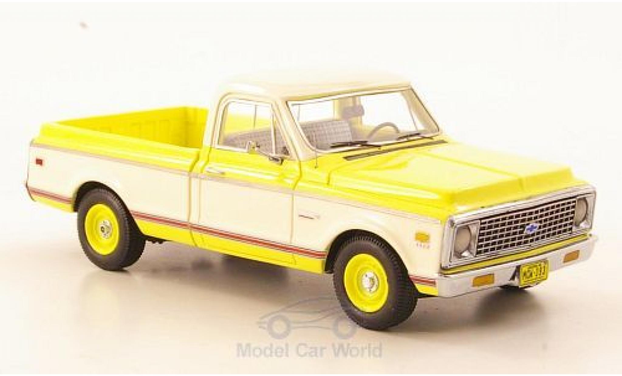Chevrolet C-10 1/43 Neo geel/wit 1971 modelauto