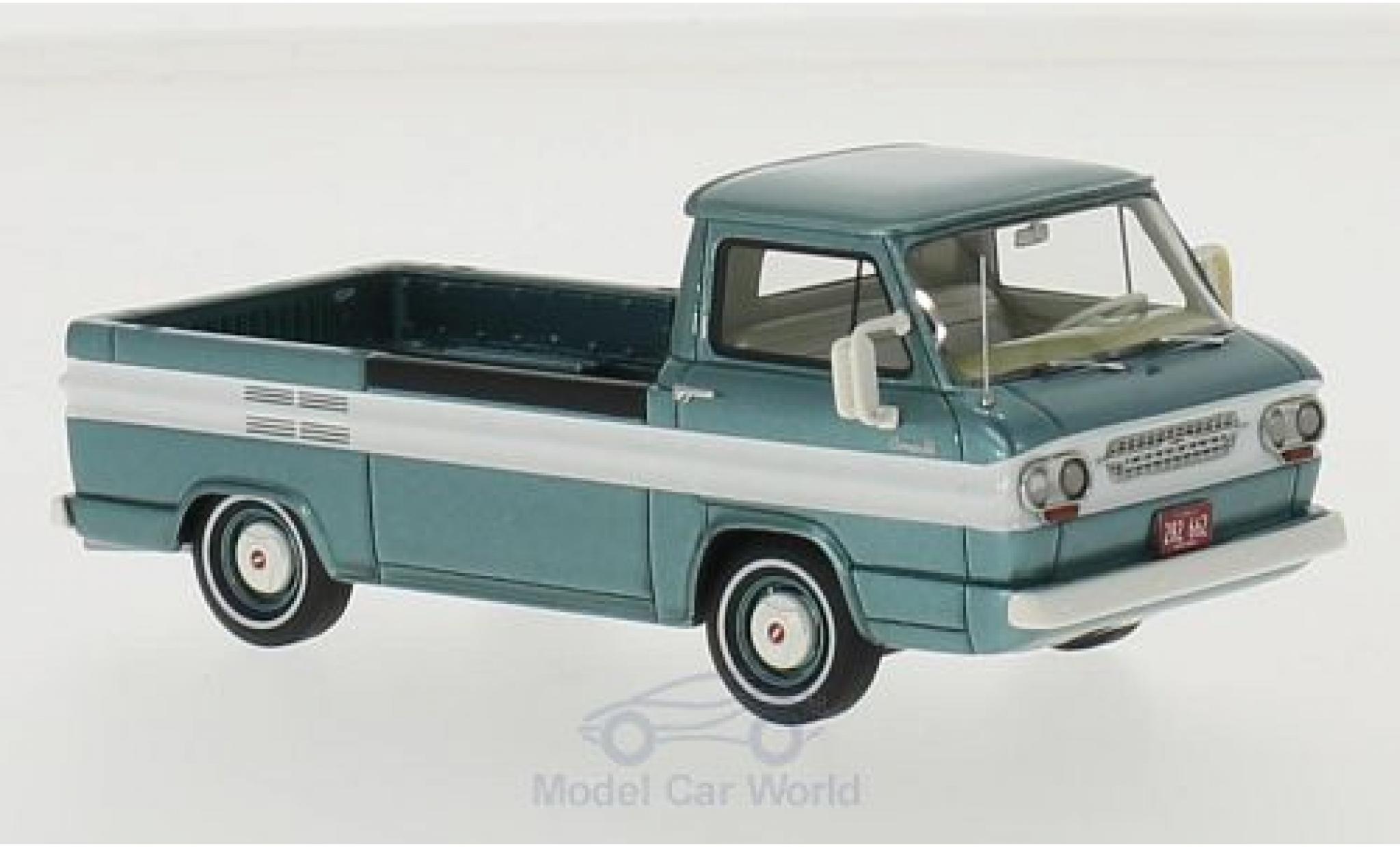 Chevrolet Corvair 1/43 Neo Pick Up metallic t&uuml;rkis/wit 1963 modelauto