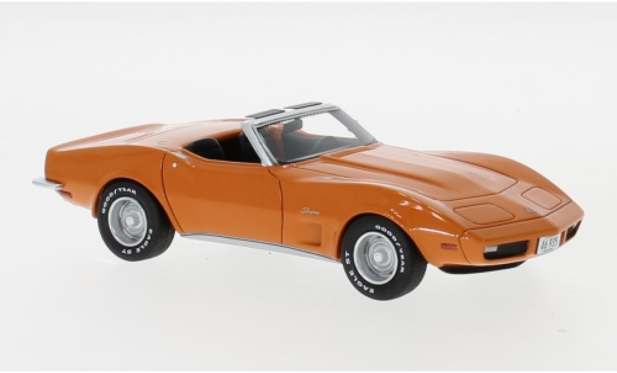 Chevrolet Corvette 1/43 Neo (C3) Cabriolet oranje 1973 modelauto