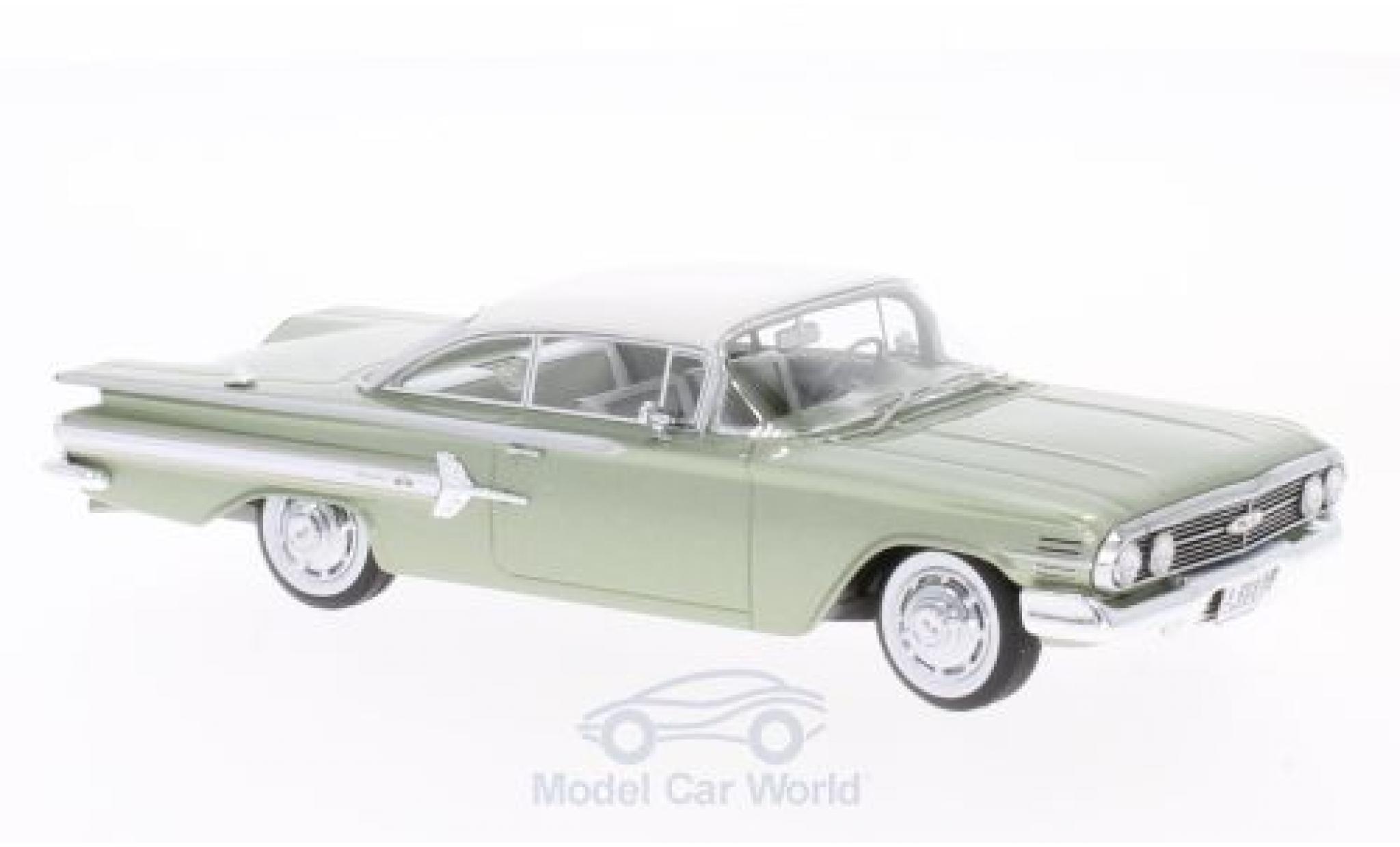 Chevrolet Impala 1960 1/43 Neo Sport Coupe metallic groen/wit 1960 modelauto