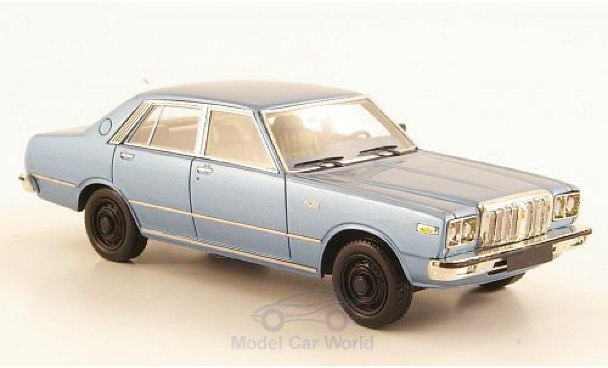 Datsun 200L 1/43 Neo Laurel (C230) metallic blauw modelauto