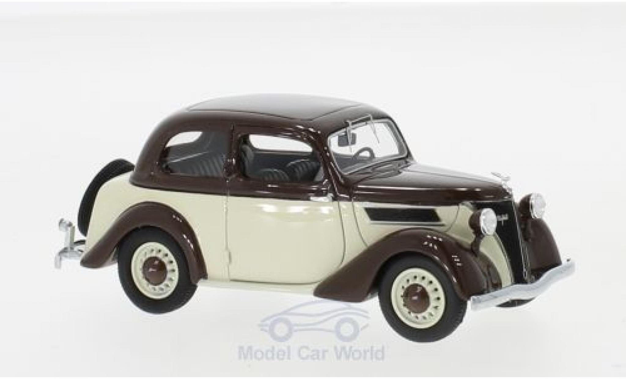 Ford Eifel 1/43 Neo bruin/beige 1938 modelauto
