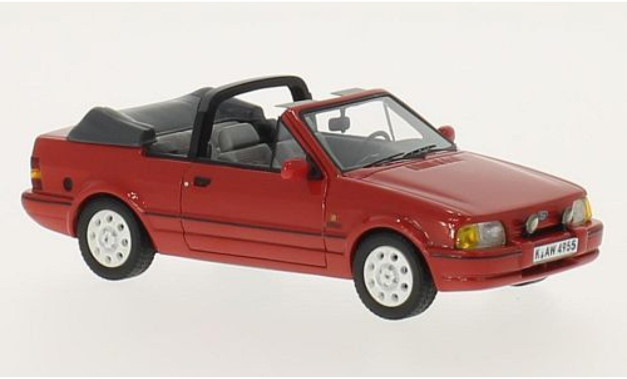 Ford Escort 1/43 Neo MkIV XR3i Cabriolet rood 1986 modelauto