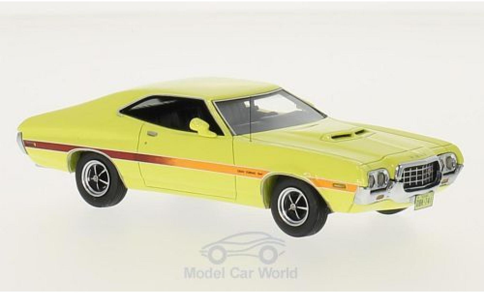Ford Gran Torino 1/43 Neo Sport geel 1977 modelauto