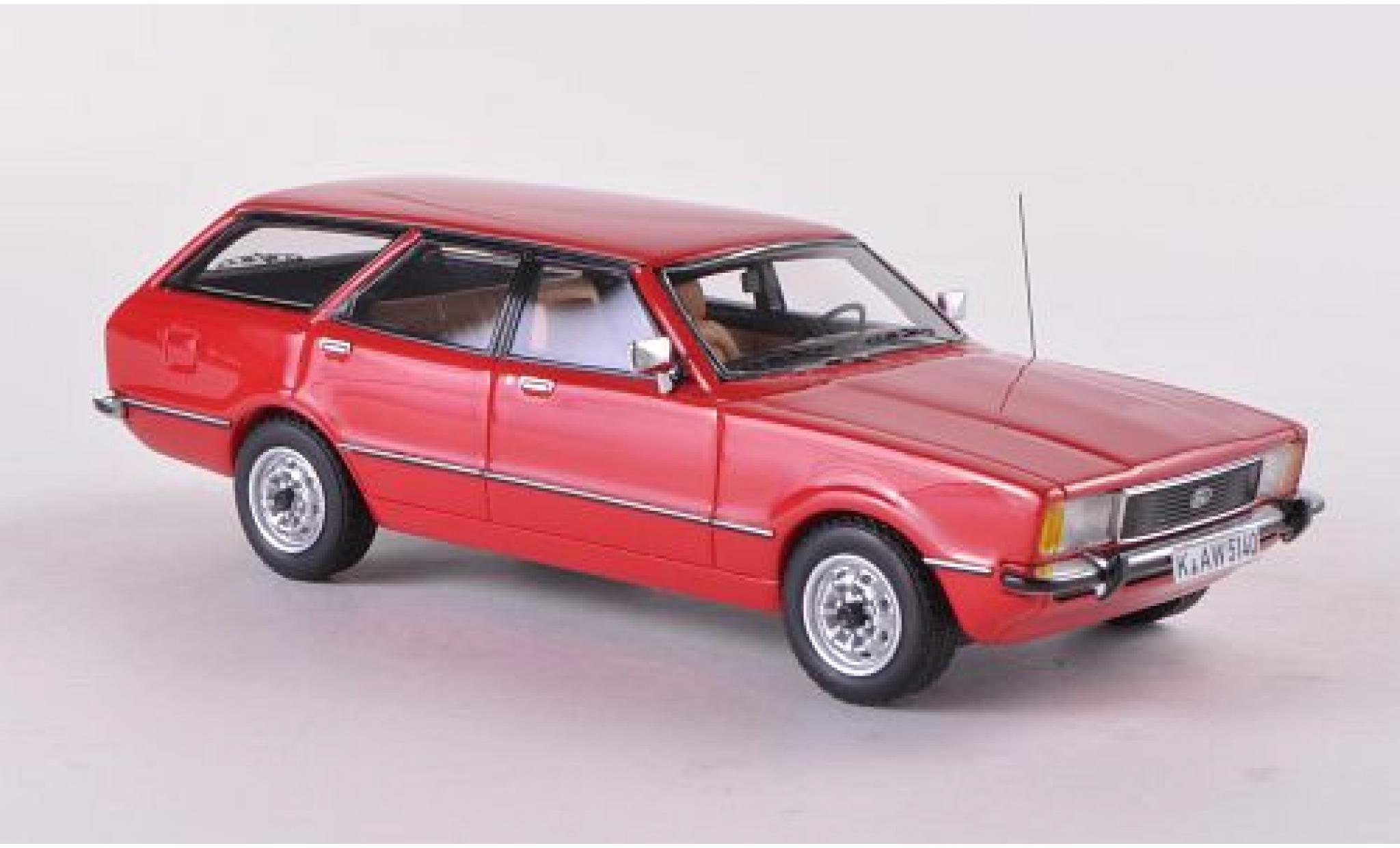 Ford Taunus 1/43 Neo TC2 Turnier GL rood 1976 modelauto