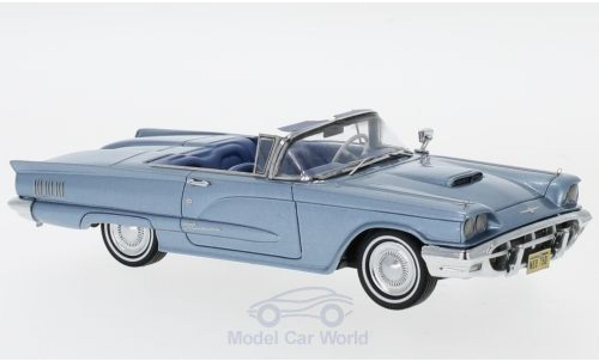 Ford Thunderbird 1960 1/43 Neo Cabriolet metallic blauw 1960 modelauto