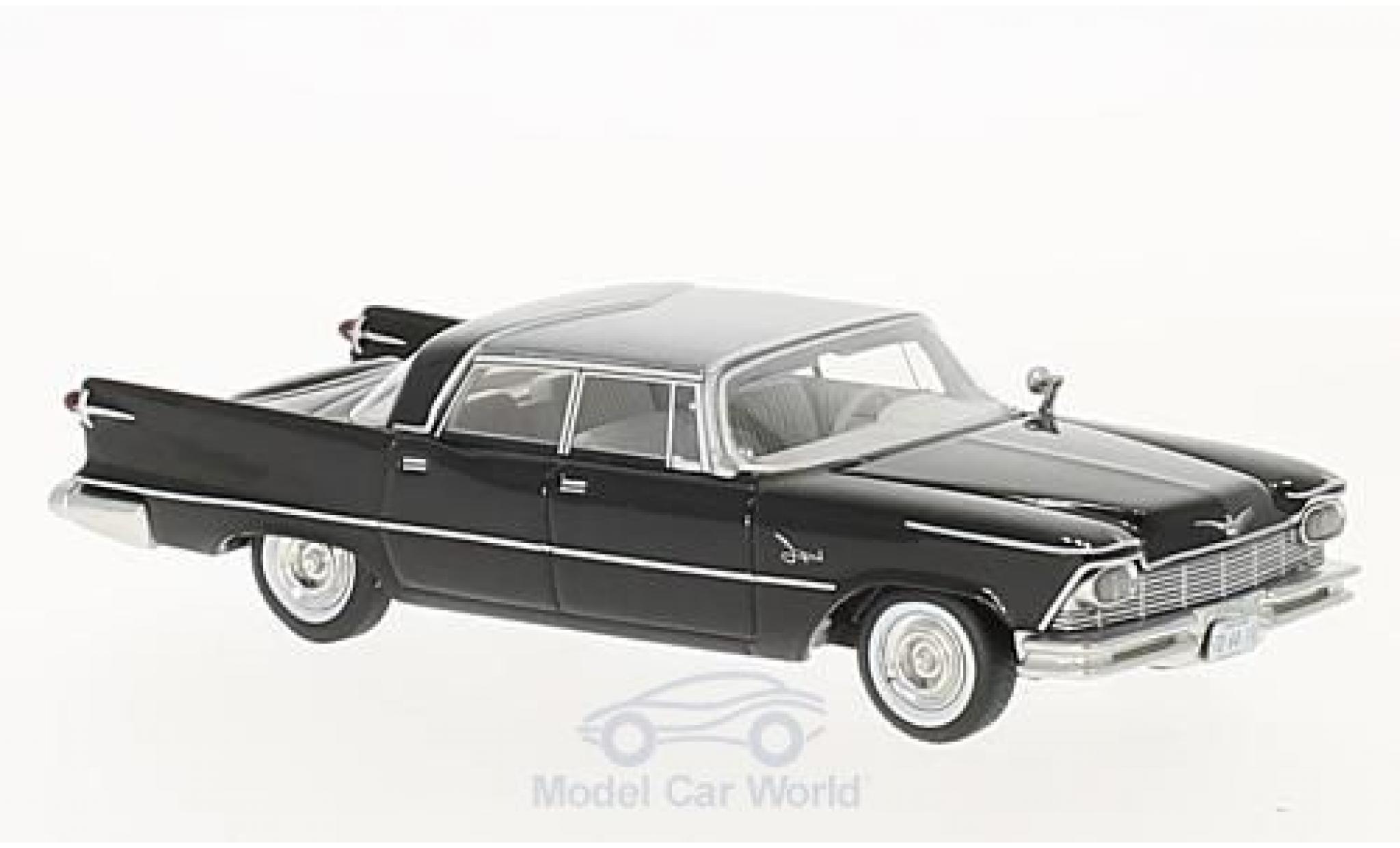 Imperial Crown 1/64 Neo 4-Door Southampton zwart/grijs 1957 modelauto