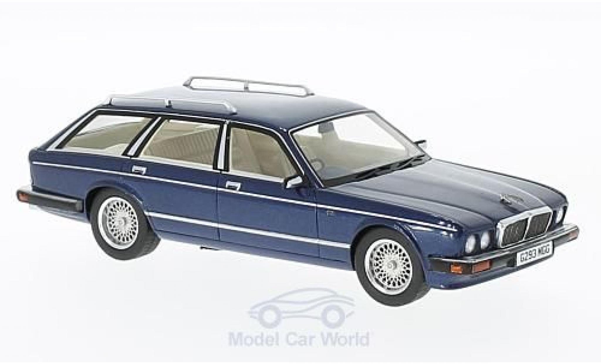 Jaguar XJ 40 1/43 Neo 40 Shooting Brake metallic blauw RHD 1989 modelauto