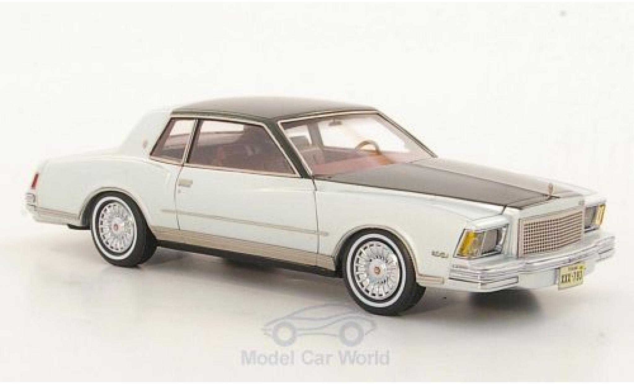 Chevrolet Monte Carlo 1/43 Neo grijs/metallic grijs 1978 modelauto