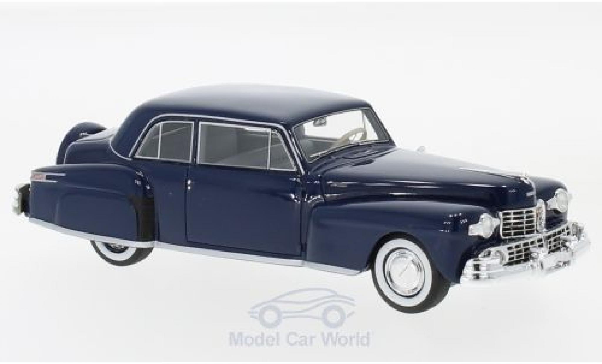 Lincoln Continental 1/43 Neo V12 Coupe blauw 1948 modelauto