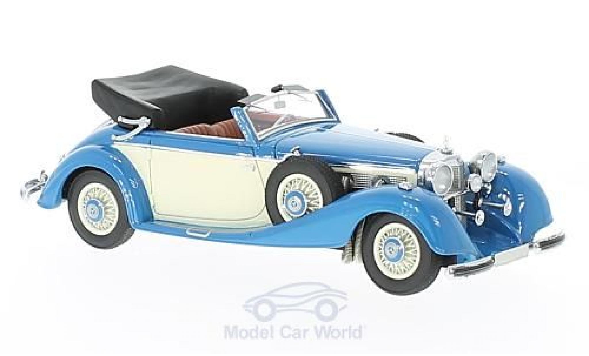Mercedes 540 1/43 Neo K Typ A Cabriolet blauw/beige 1936 modelauto
