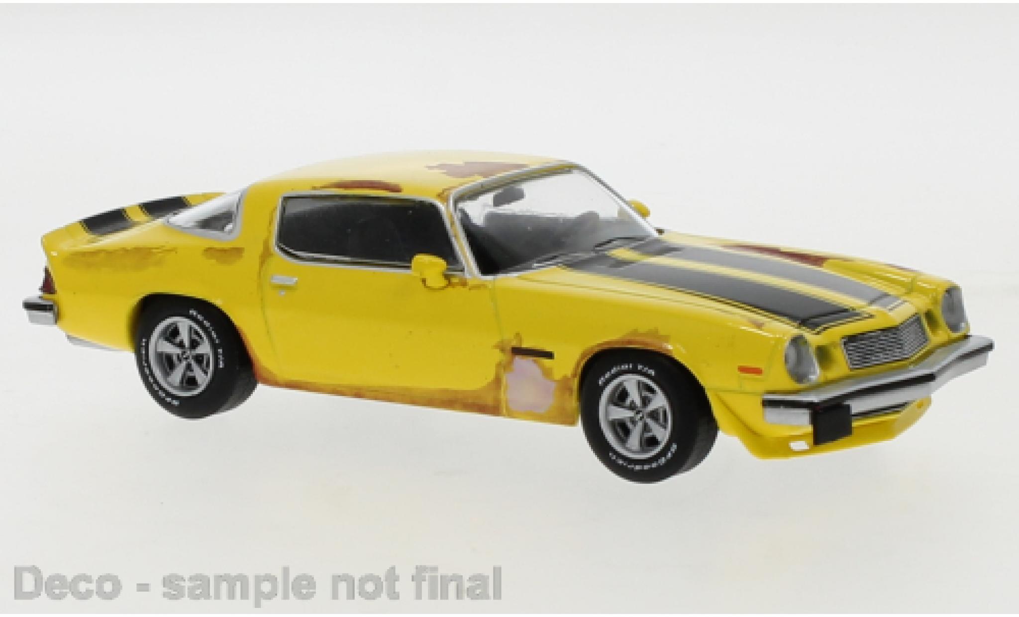Chevrolet Camaro 1/43 Neo Z28 geel/zwart 1975 modelauto