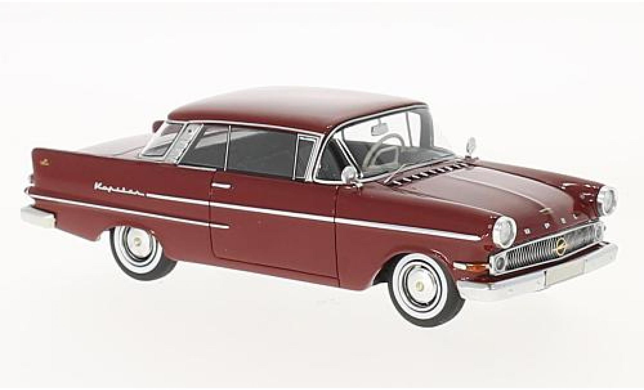 Opel Capitaine 1/43 Neo P 2.6 Coupe Autenrieth rood fonc&eacute; 1963 modelauto