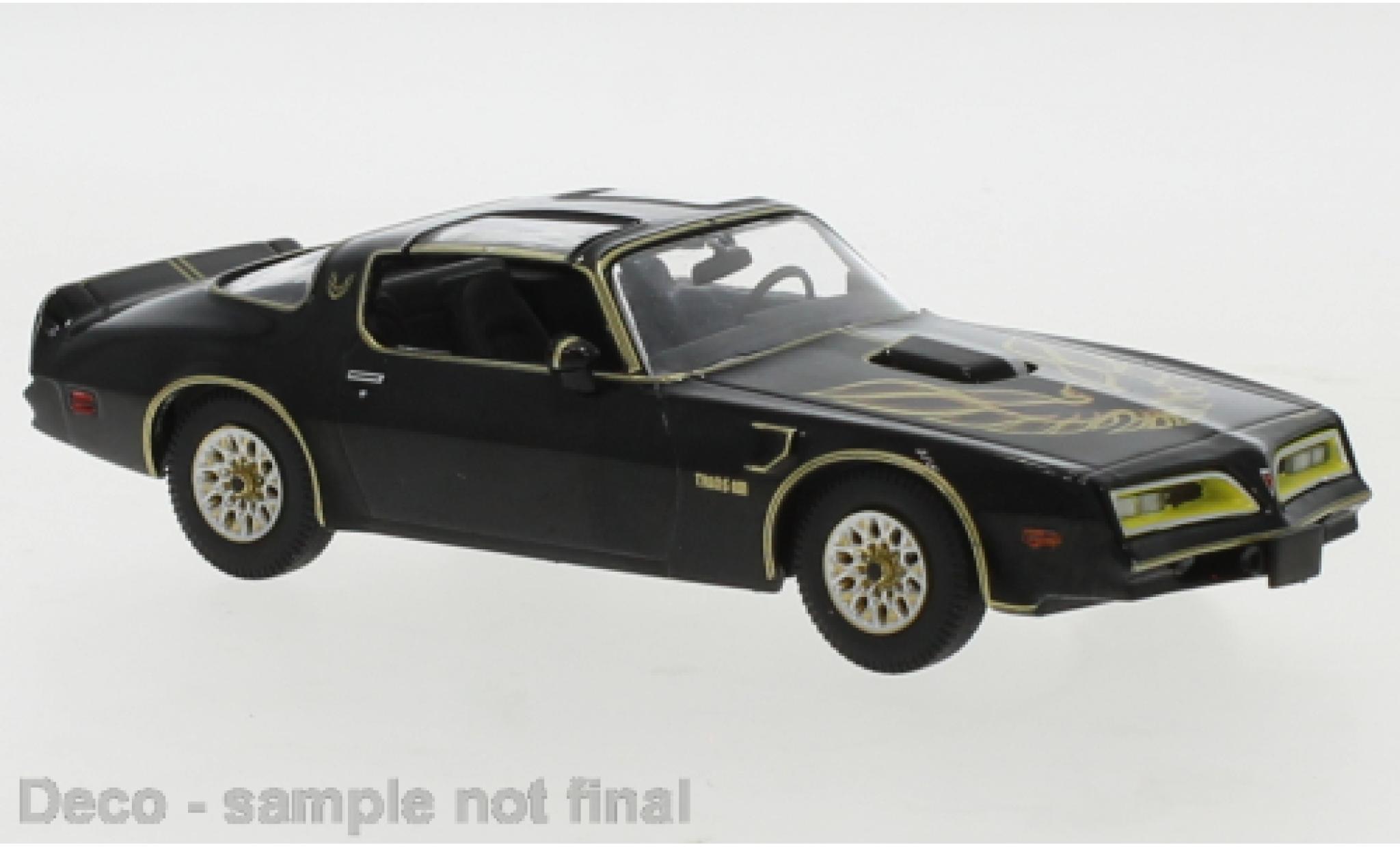 Pontiac Firebird 1/43 Neo Trans Am zwart/Dekor 1977 modelauto