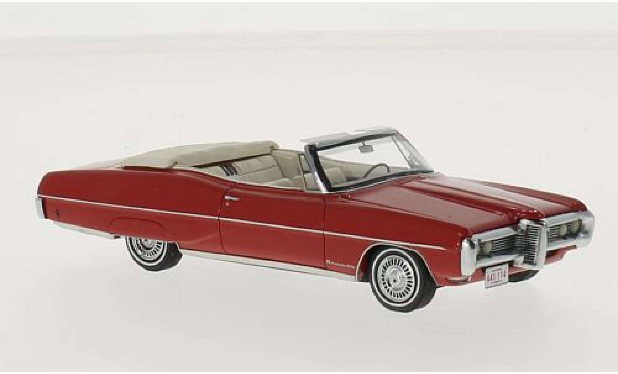 Pontiac Bonneville 1/43 Neo Cabriolet rood 1968 modelauto