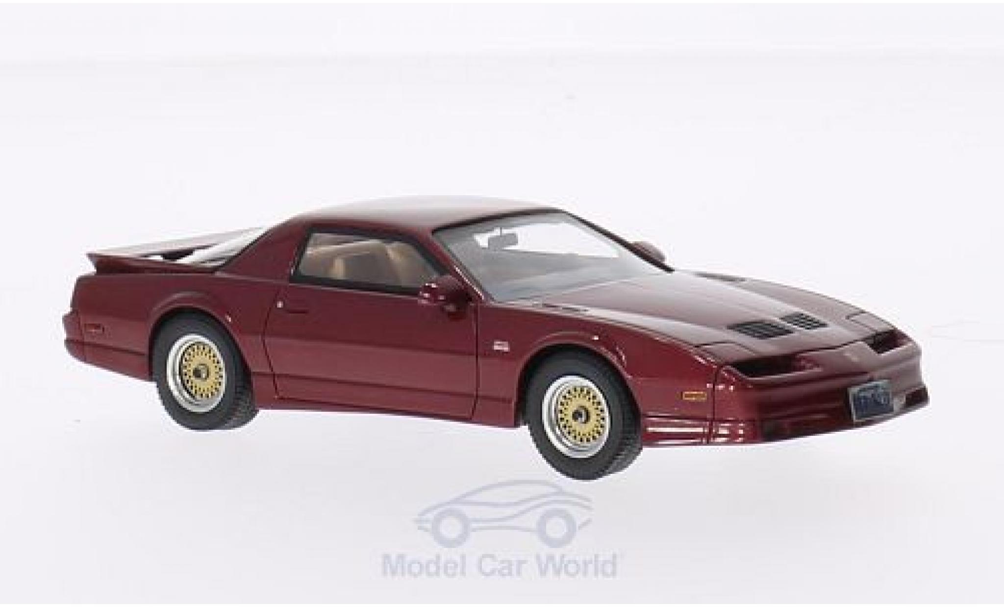 Pontiac Firebird 1/43 Neo Trans Am GTA metallic rood 1988 modelauto