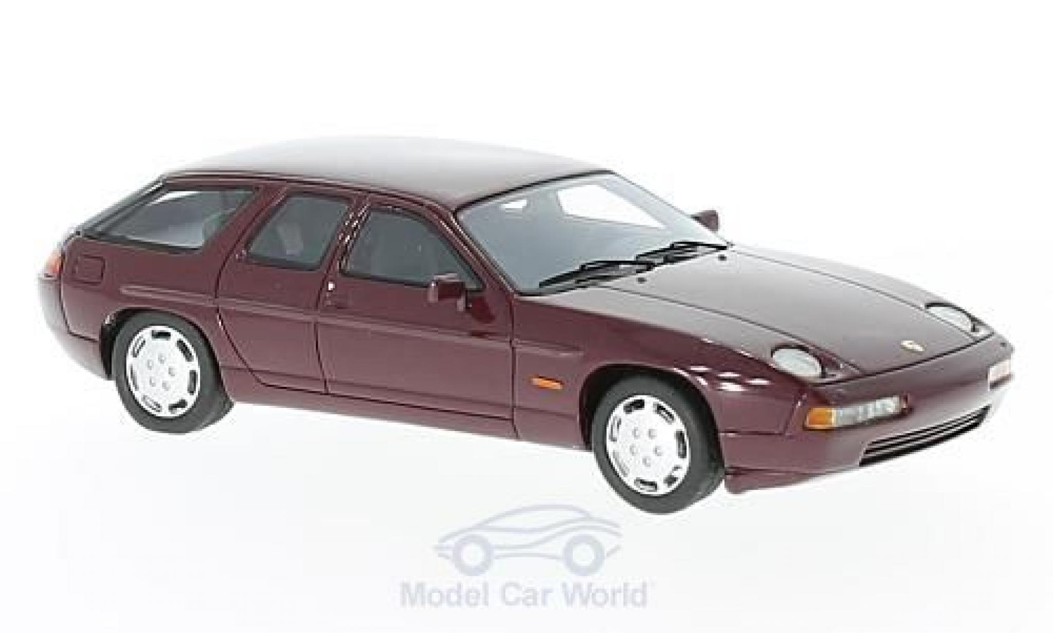 Porsche 928 1/43 Neo H50 Concept rood 1987 modelauto
