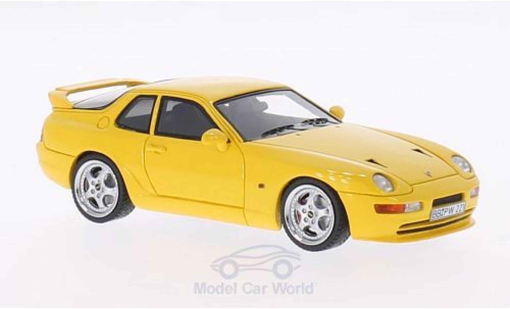 Porsche 993 Turbo S 1/43 Neo 968 Turbo S geel 1 modelauto