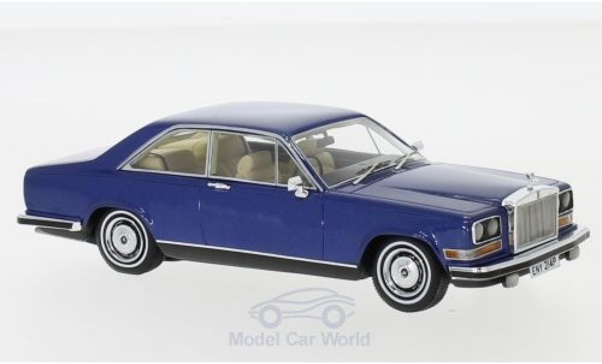 Rolls Royce Camargue 1/43 Neo metallic blauw RHD 1975 modelauto