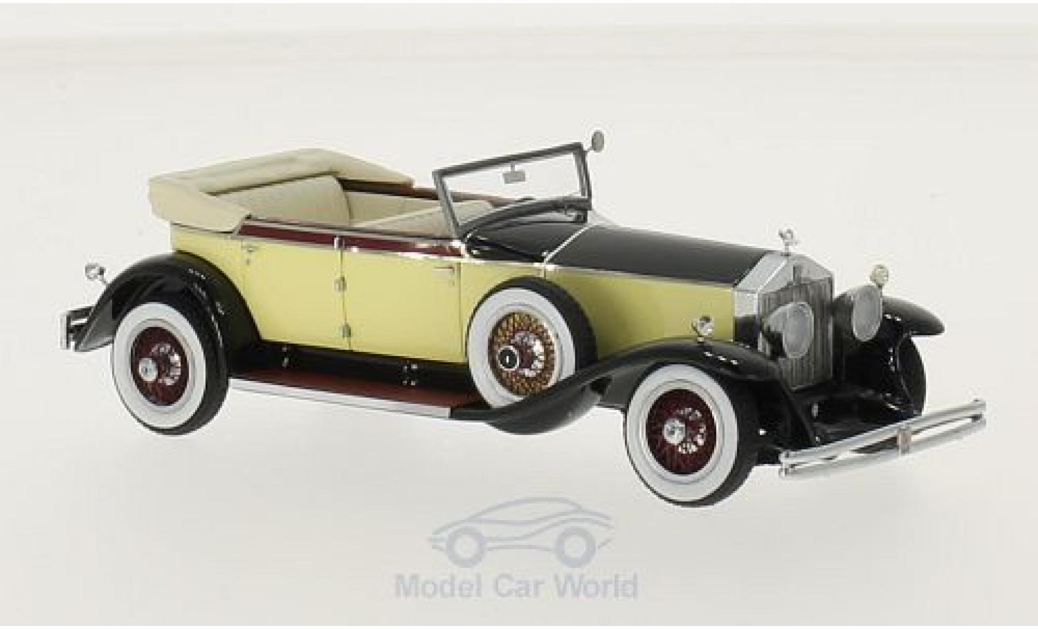 Rolls Royce Phantom 1/43 Neo I Newmarket geel/zwart 1929 modelauto
