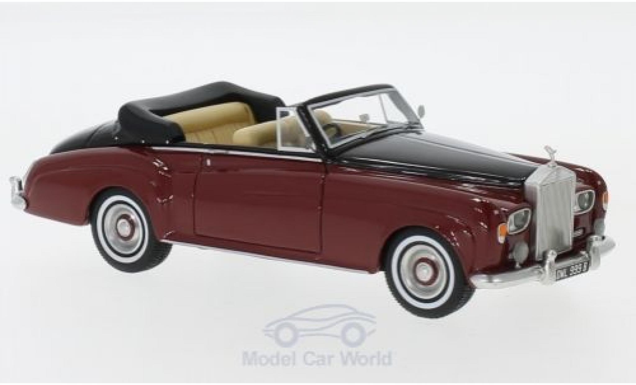 Rolls Royce Silver Cloud 1/43 Neo III Cabriolet rood/zwart RHD 1964 modelauto