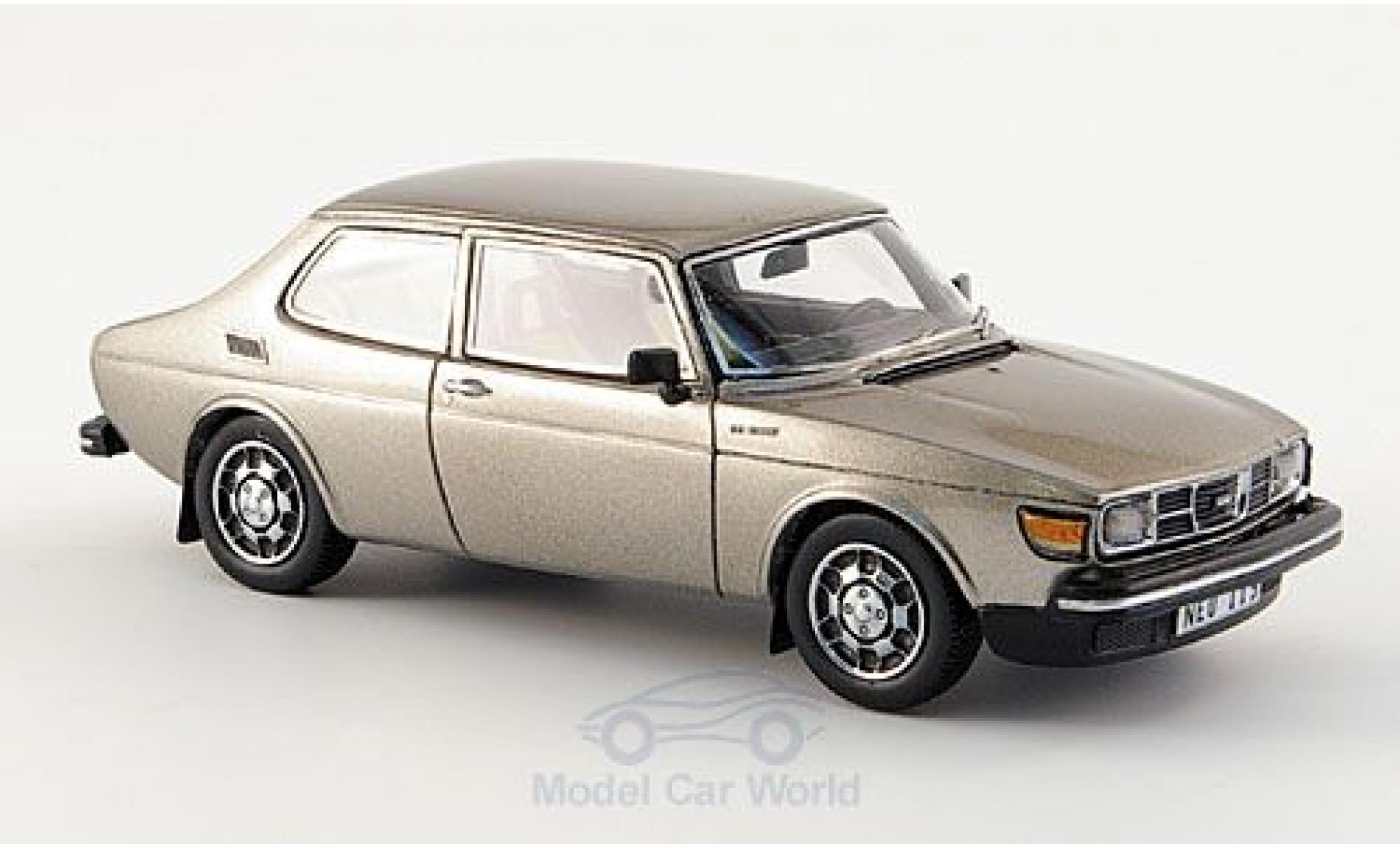 Saab 99 1/43 Neo EMS metallic grijs 1977 modelauto