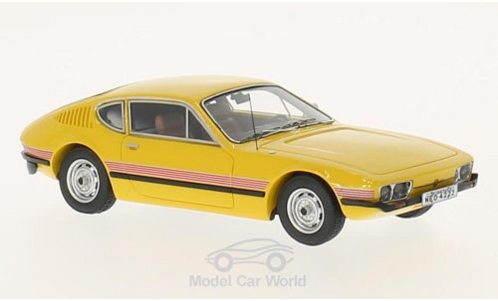 Volkswagen SP2 1/43 Neo geel/Dekor 1974 modelauto