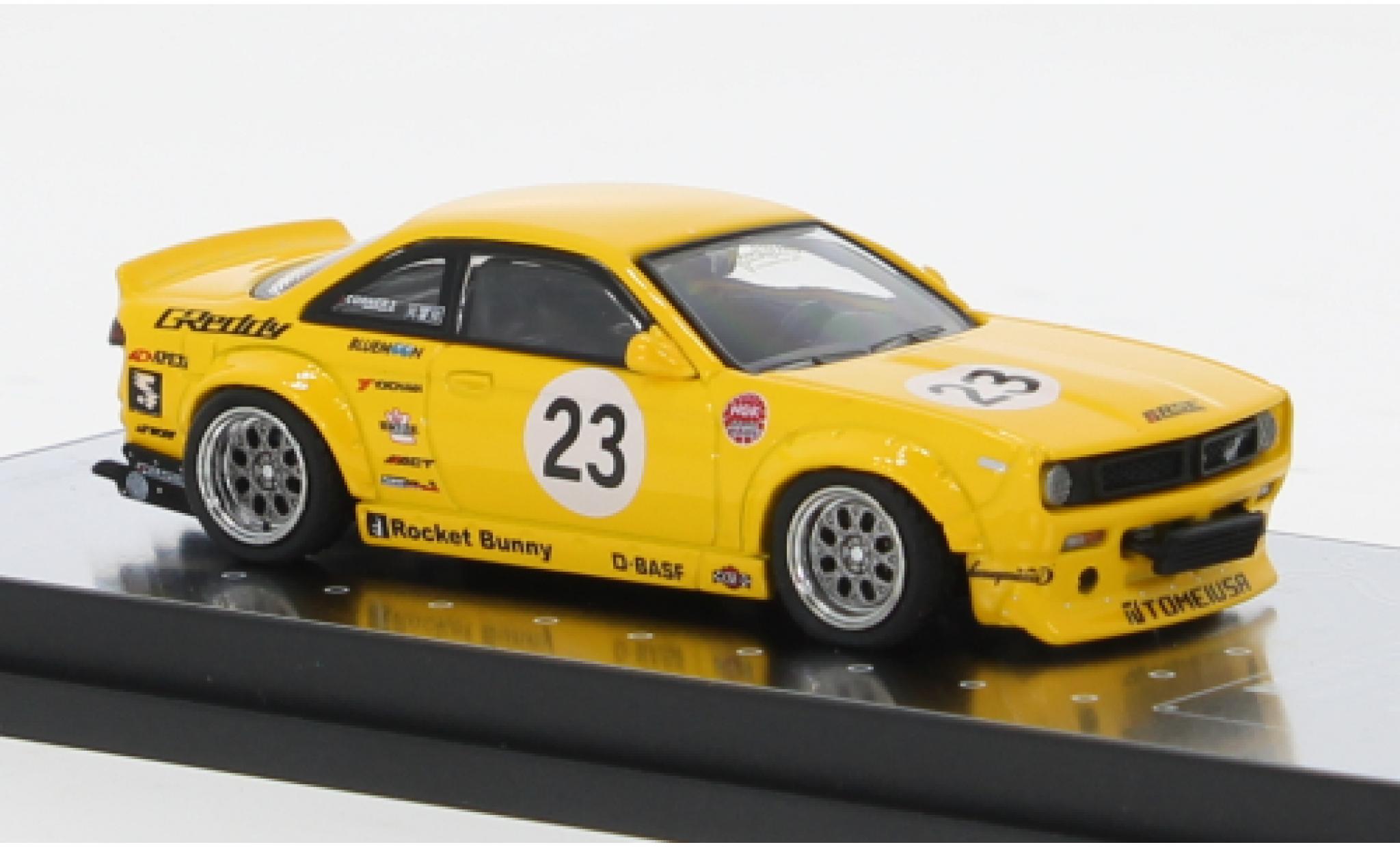 Nissan Silvia 1/64 INNO64 (S14) R geel 1:64 modelauto