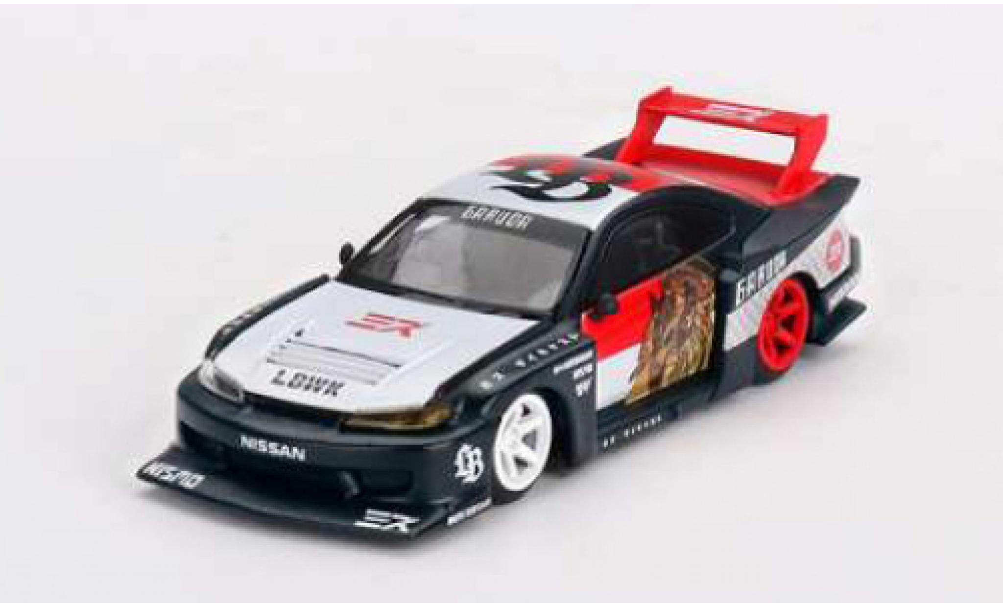 Nissan Silvia 1/64 Mini GT (S15) L zwart 1:64 modelauto