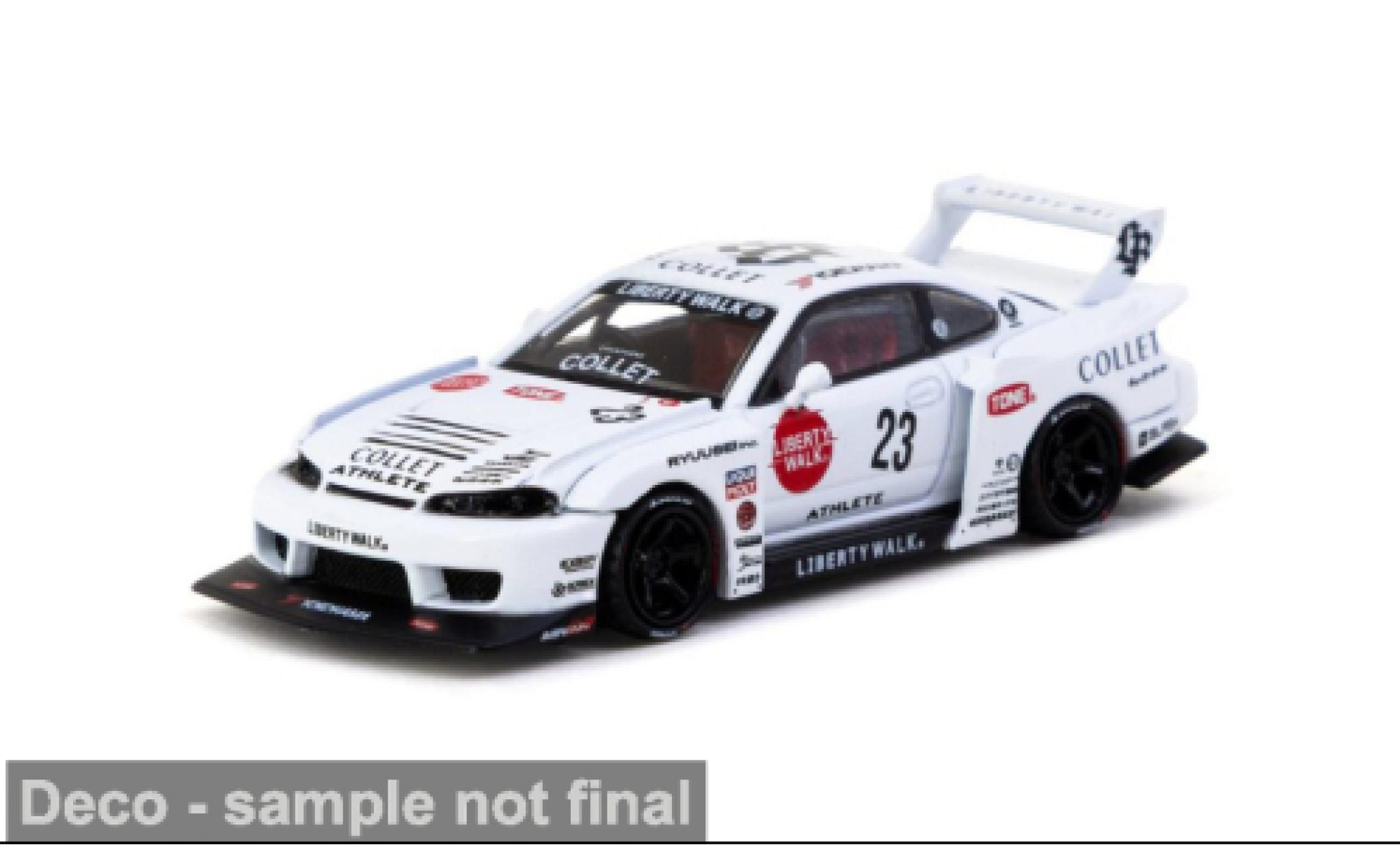 Nissan Silvia 1/64 Tarmac Works (S15) LB-Super Silhouette wit 2025 1:64 modelauto