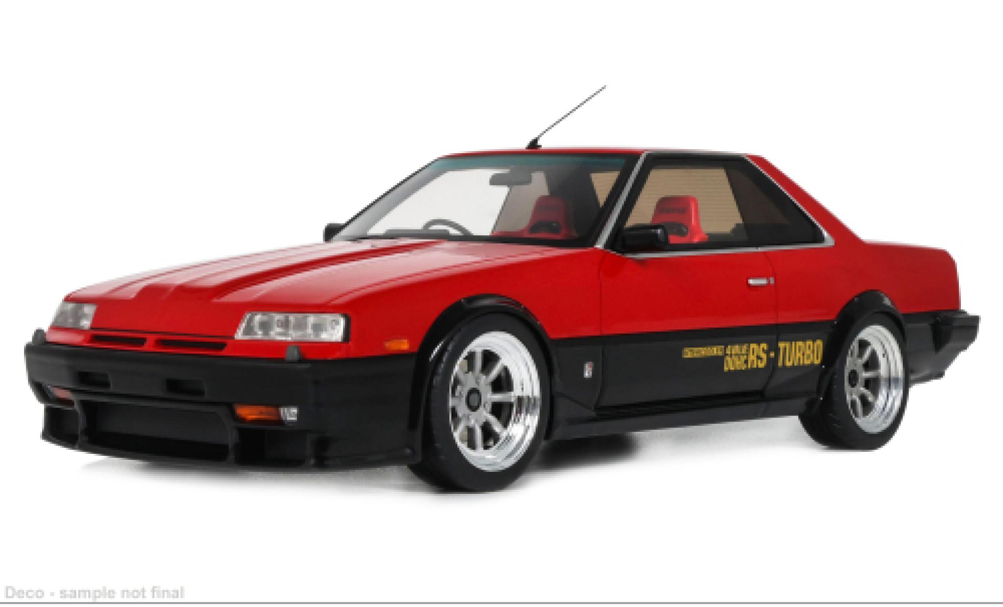 Nissan Skyline 1/18 Ottomobile 2000 RS-X Turbo (DR30) rood/zwart 1984 1:18 modelauto