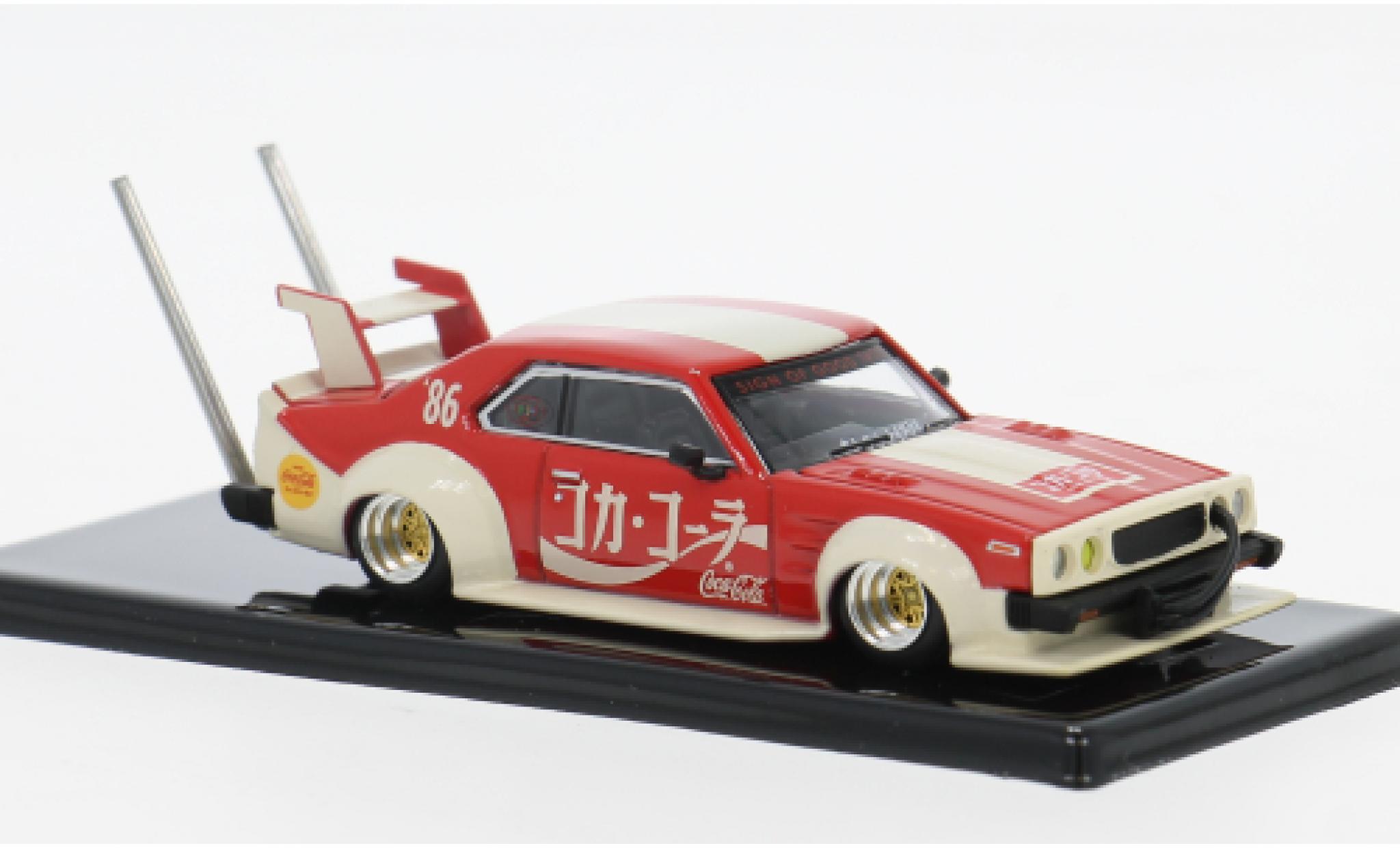 Nissan Skyline 1/64 Pop Race (C210) Bosozuko Style Coca Cola 1:64 modelauto