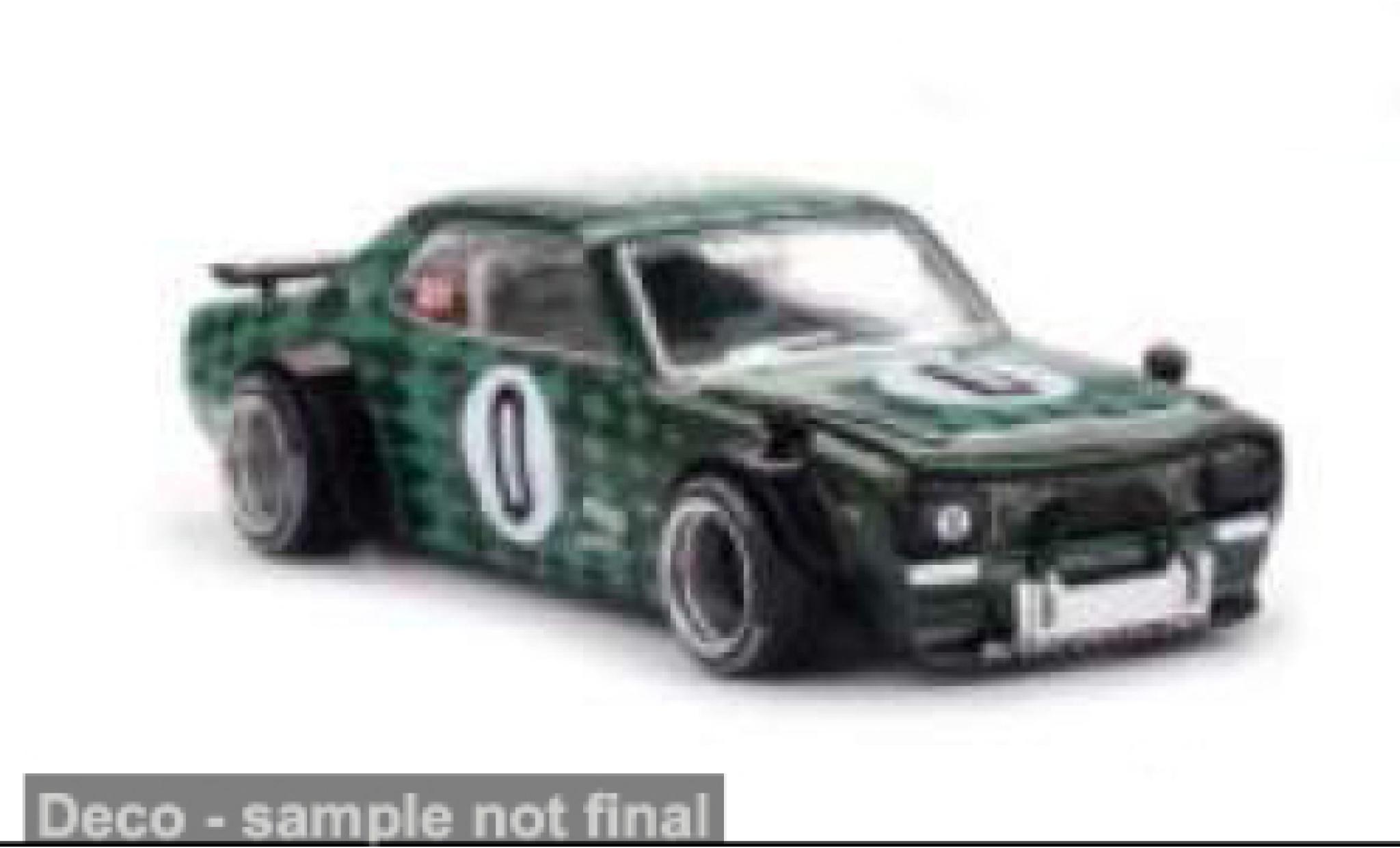 Nissan Skyline 1/64 Mini GT GT-R (KPGC10) groen 1969 1:64 modelauto
