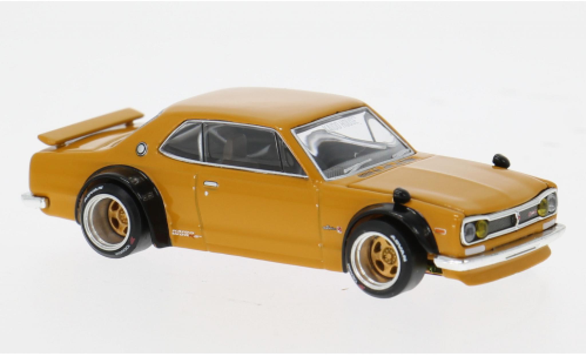 Nissan Skyline 1/64 Mini GT GT-R (KPGC10) bruin 1969 1:64 modelauto