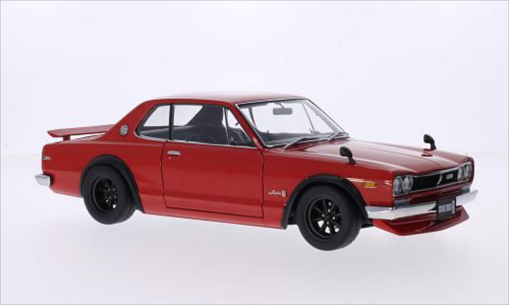 Nissan Skyline 1/18 Autoart GT-R (KPGC10) rood RHD modelauto