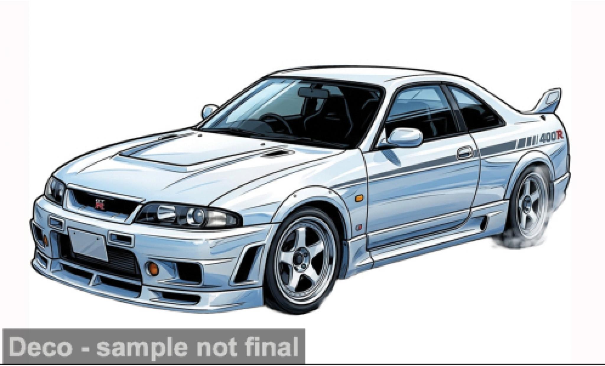 Nissan Skyline 1/64 IXO America GT-R (R33) Nismo 400R wit 1997 1:64 modelauto