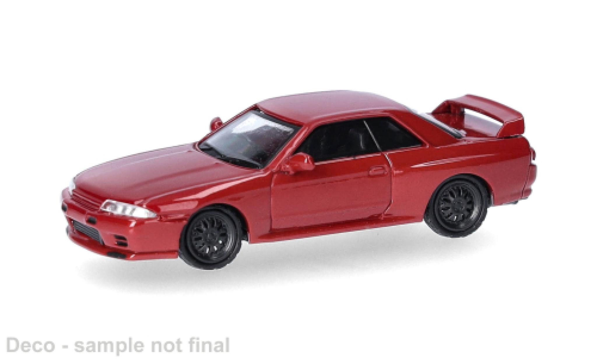 Nissan Skyline 1/87 Micro City 87 GTR (R32) rood 1:87 modelauto
