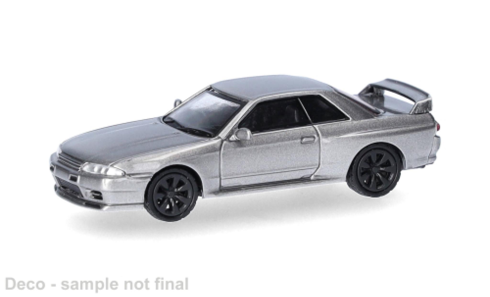 Nissan Skyline 1/87 Micro City 87 GTR (R32) grijs 1:87 modelauto
