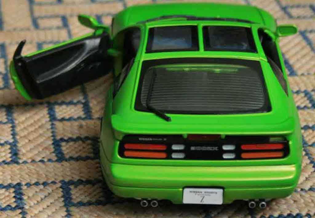 Nissan 300 ZX fairlady green jantes style bbs zwarts 1/18 Kyosho