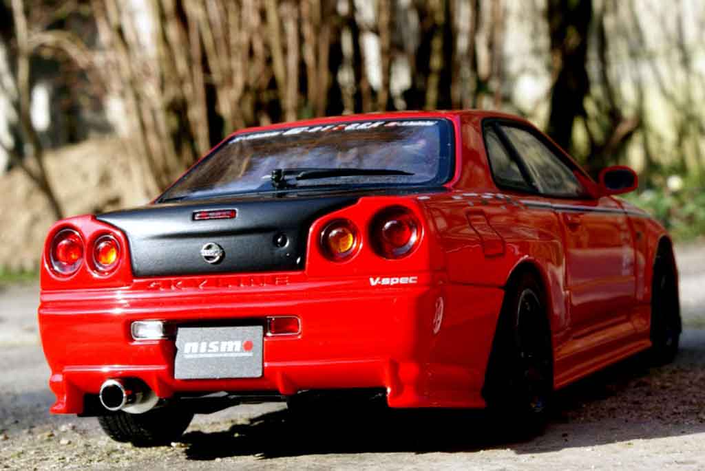 Nissan Skyline R34 1/18 Autoart R34 r-tune street racing modelauto