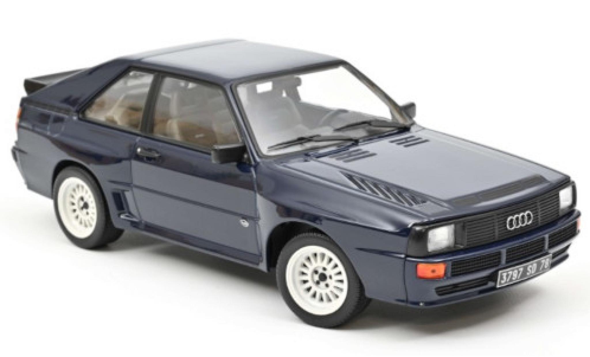 Audi Sport Quattro 1/18 Norev Sport quattro blauw 1985 modelauto
