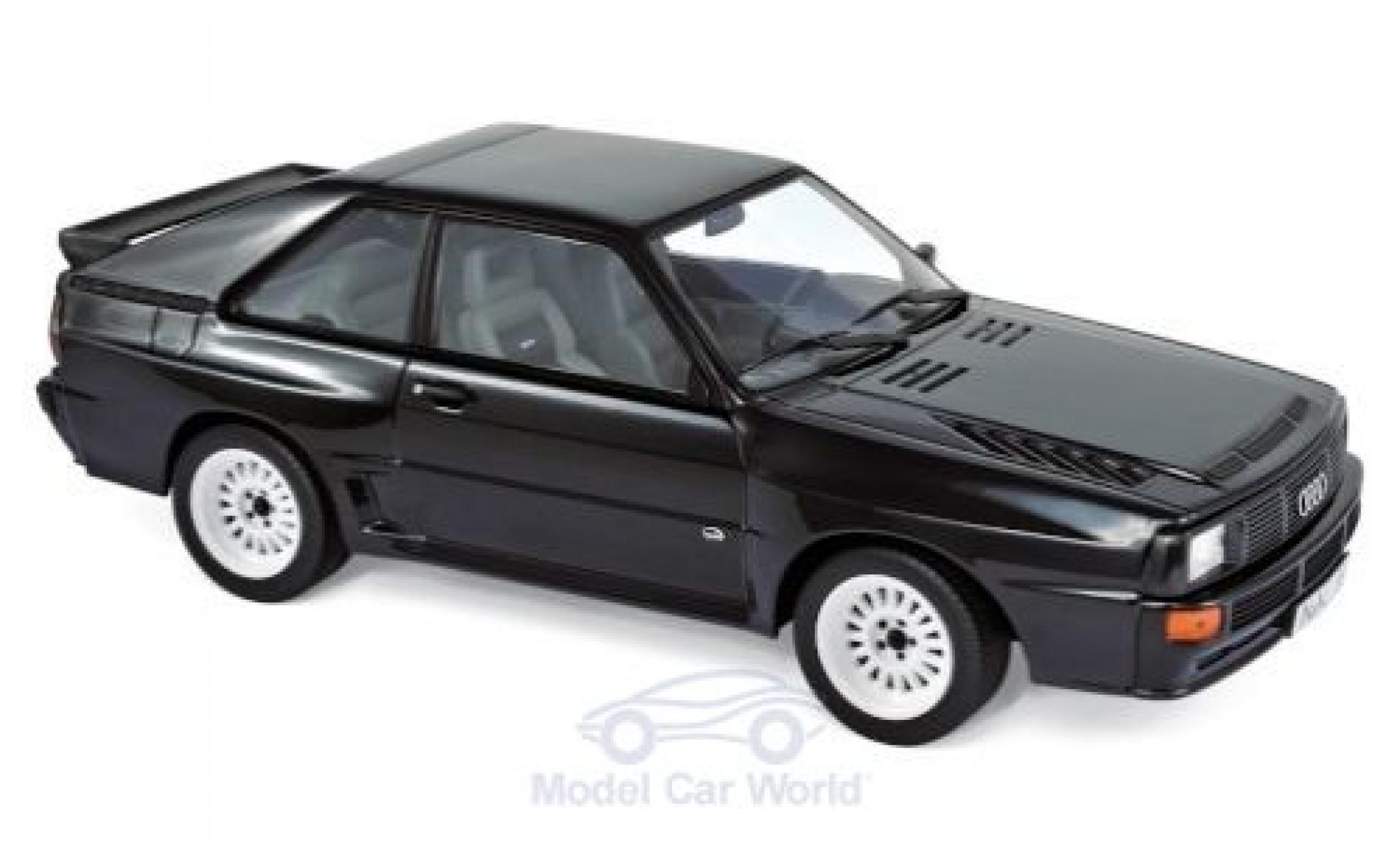Audi Sport Quattro 1/18 Norev Sport quattro zwart 1985 modelauto