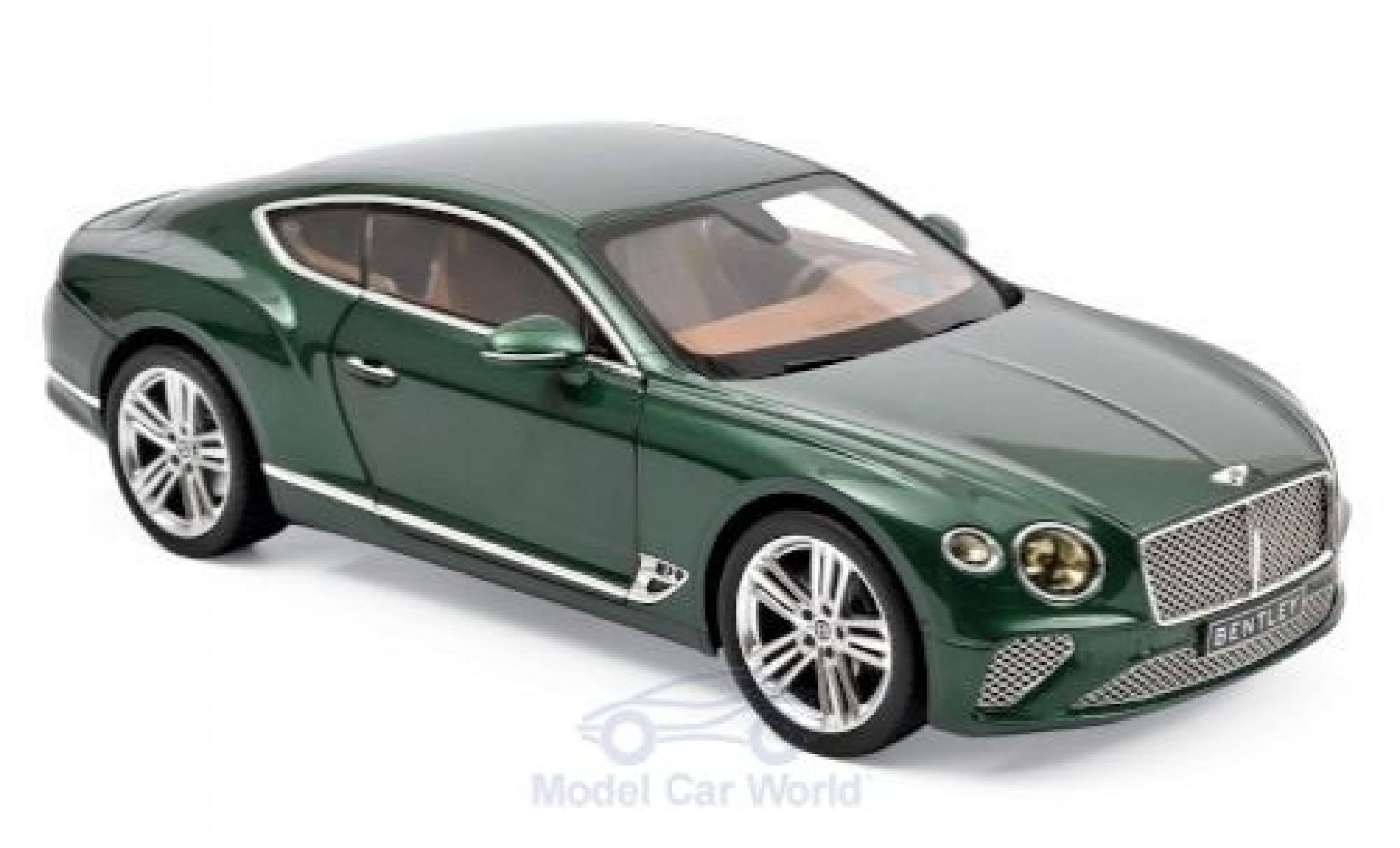 Bentley Continental 1/18 Norev GT metallic groen 2018 modelauto