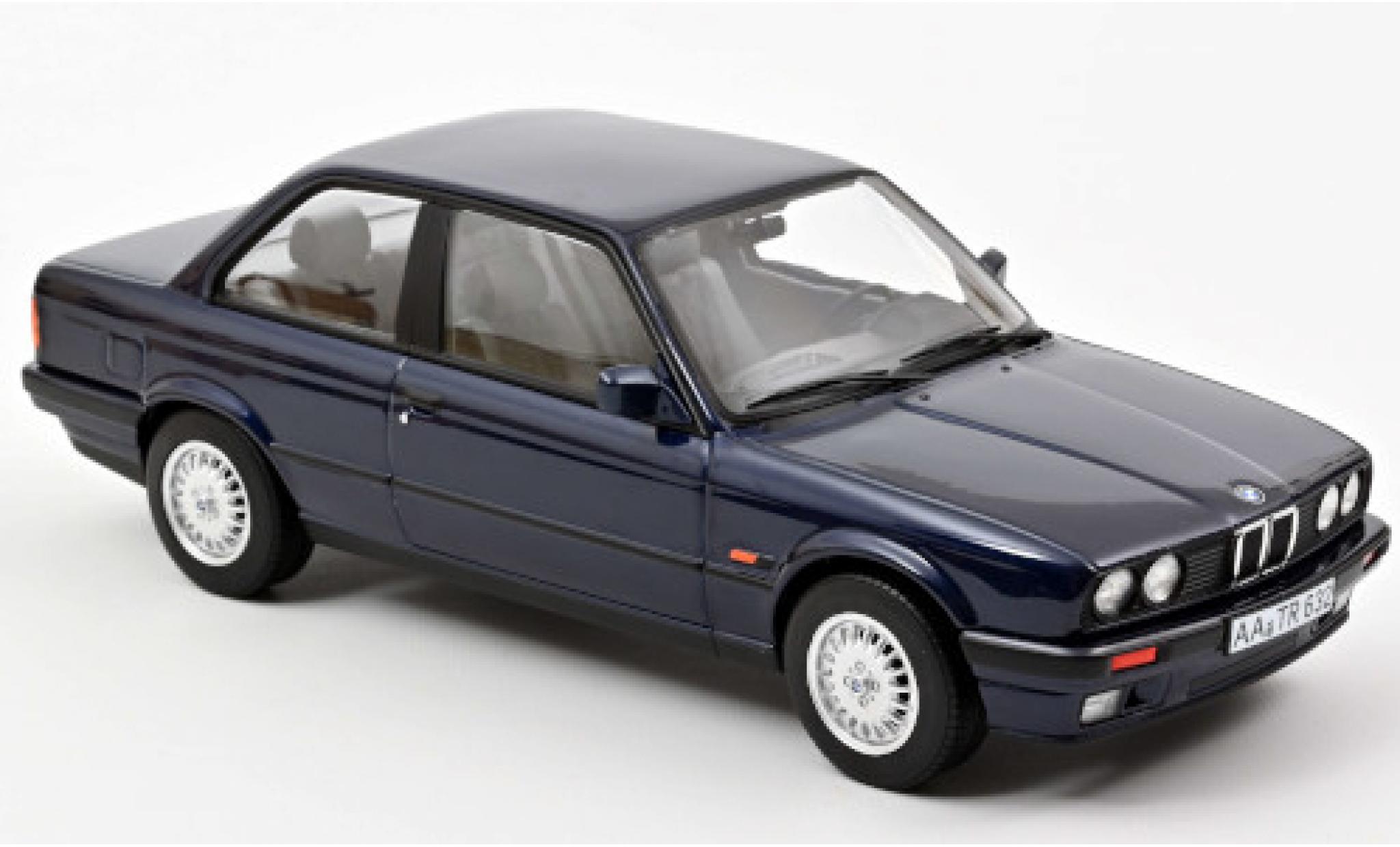 Bmw 325 1/18 Norev i (E30) metallic blauw 1988 modelauto