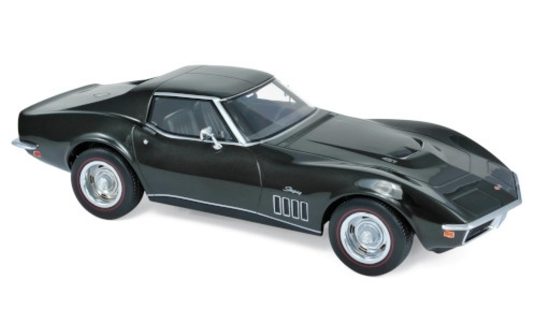 Chevrolet Corvette 1/18 Norev (C3) 427 metallic groen 1969 modelauto