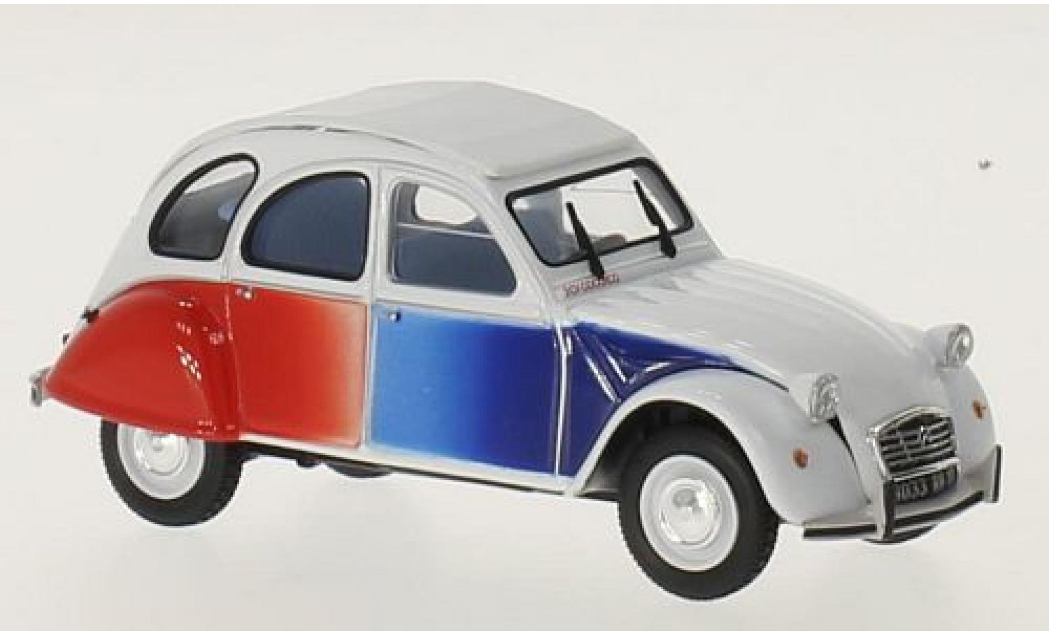 Citroen 2CV 1/43 Norev 2 CV Cocorico wit/Dekor 1986 modelauto